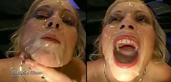  Sperm addict girls cover her face with cum and swallow - Part 3